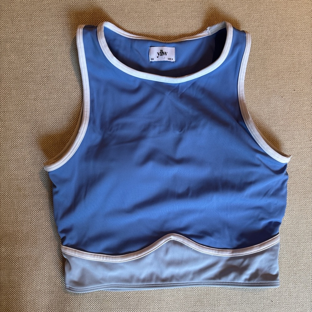 Yllw the Label Blue Crop Top M